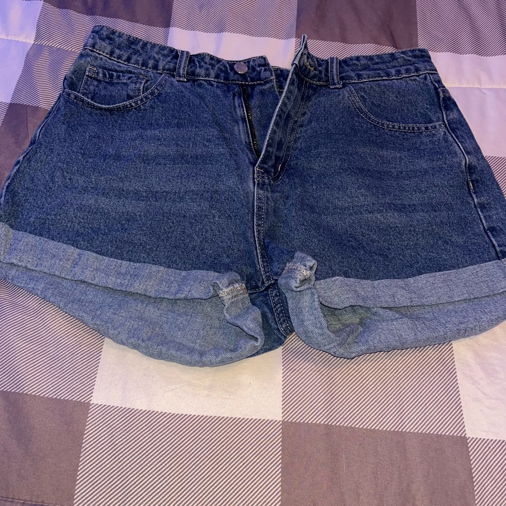 SHEIN Dark Blue Jean Shorts